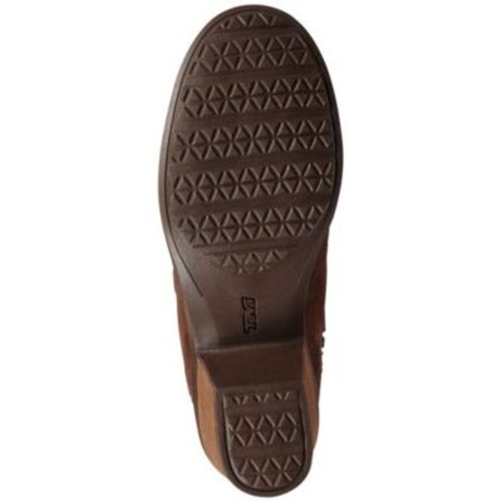 TEVA Womens Brown Waterproof Anaya Round Toe Block Heel Leather Riding Boot 5 - Picture 4 of 4